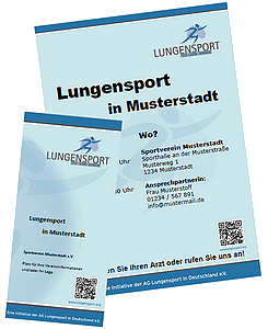 Werbematerialien fuer Ihre Lungensportgruppe